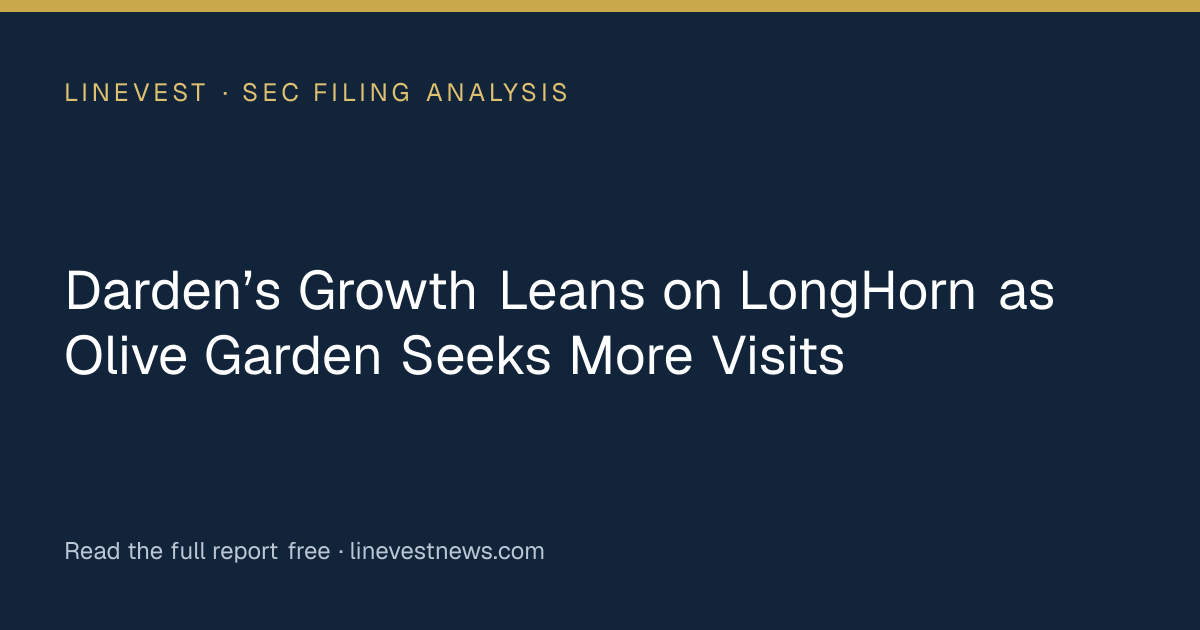 Darden’s Growth Leans on LongHorn as Olive Garden Seeks More Visits