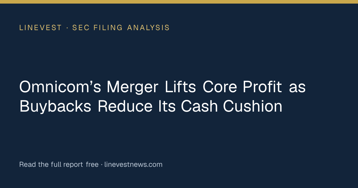 Omnicom’s Merger Lifts Core Profit as Buybacks Reduce Its Cash Cushion