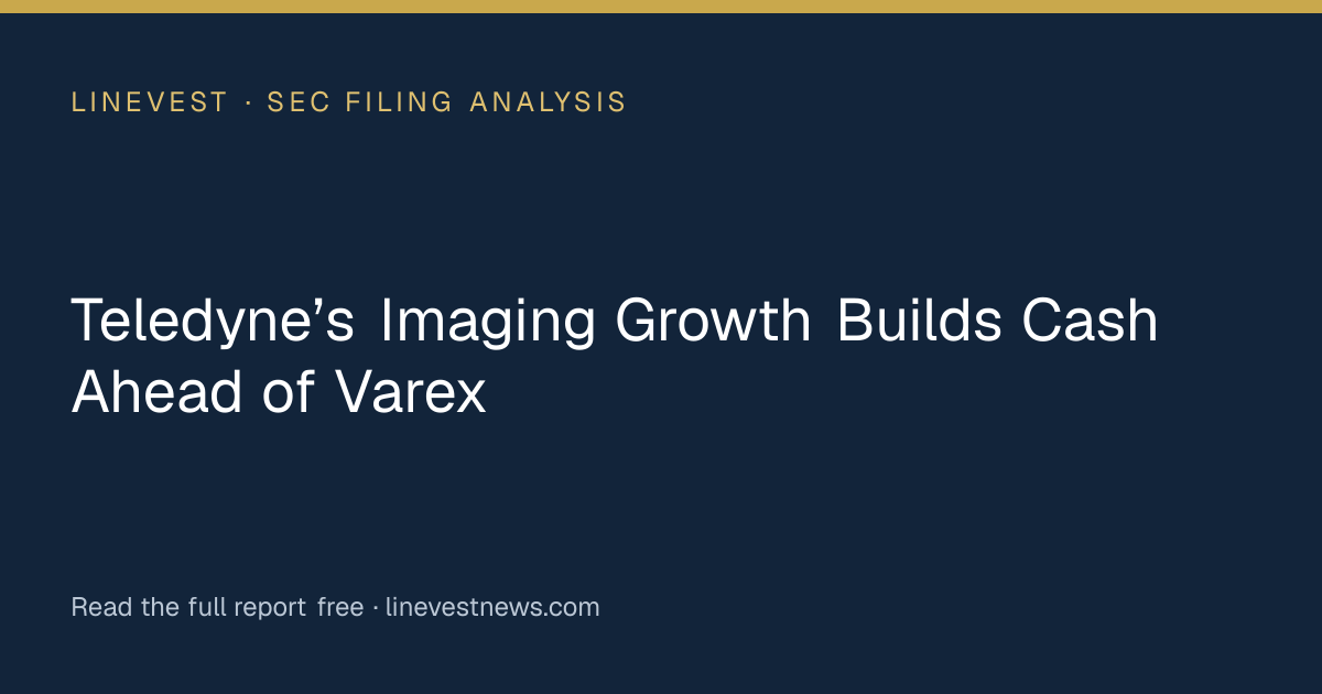 Teledyne’s Imaging Growth Builds Cash Ahead of Varex